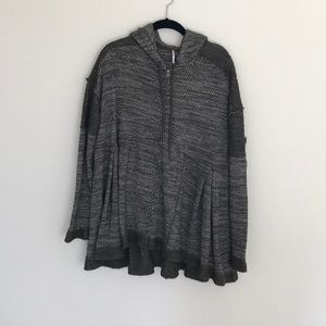 Free people zip up sweatshirt